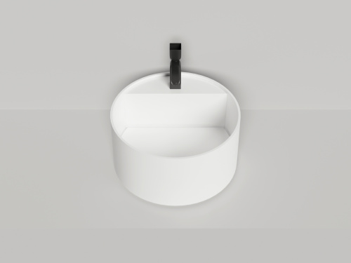 Раковина из искусственного камня S-Sense Salini ARMONIA 130413G 50х50 накладная цвет белый без отверстий под смеситель